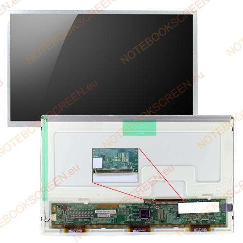 HannStar HSD100IFW1-A  kompatibilis notebook LCD kijelző