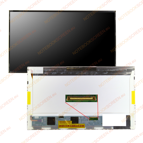 Toshiba Satellite A660-14Q  kompatibilis notebook LCD kijelző
